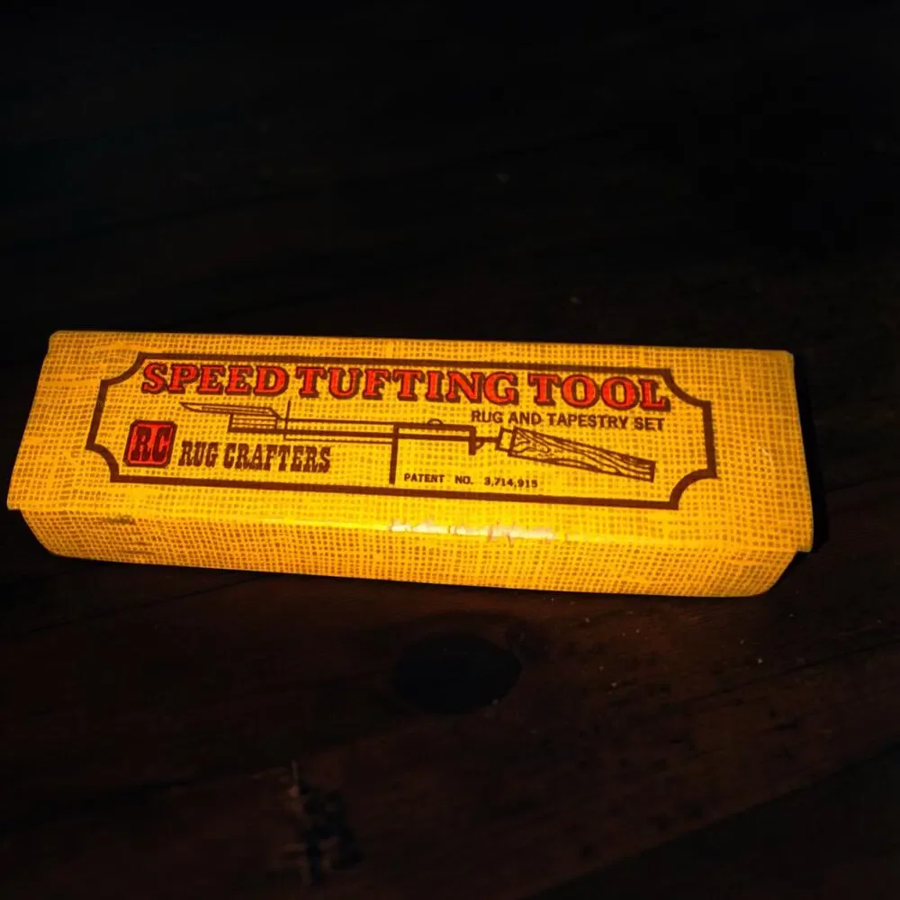 Vintage RC Rug Crafters Speed Tufting Tool Set with Box & Instructions